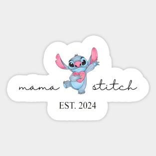 Mama Stitch Est 2024 Sticker